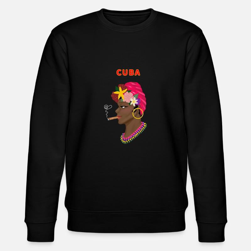 Kuba Dame - Stanley/Stella Unisex Bio-Sweatshirt CHANGER  - Schwarz