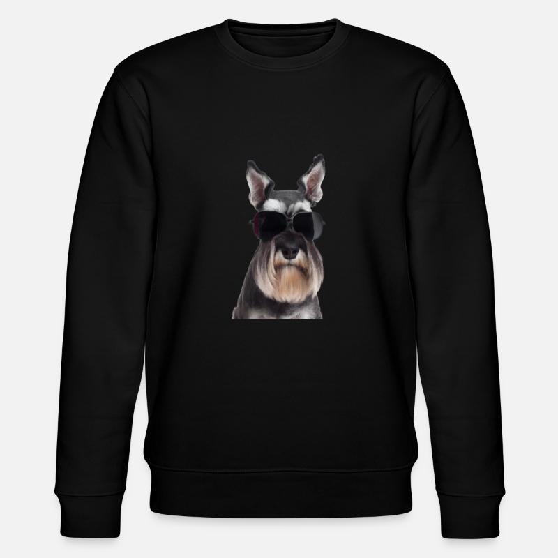 Miniature Schnauzer - Stanley/Stella Unisex Bio-Sweatshirt CHANGER  - Schwarz