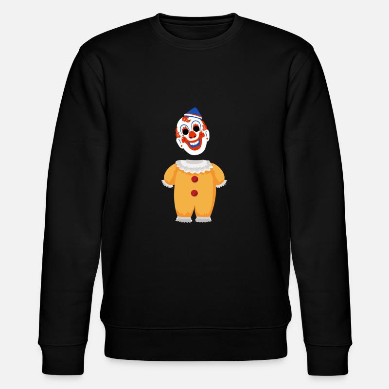 Clown Kostüm 1 - Stanley/Stella Unisex Bio-Sweatshirt CHANGER  - Schwarz