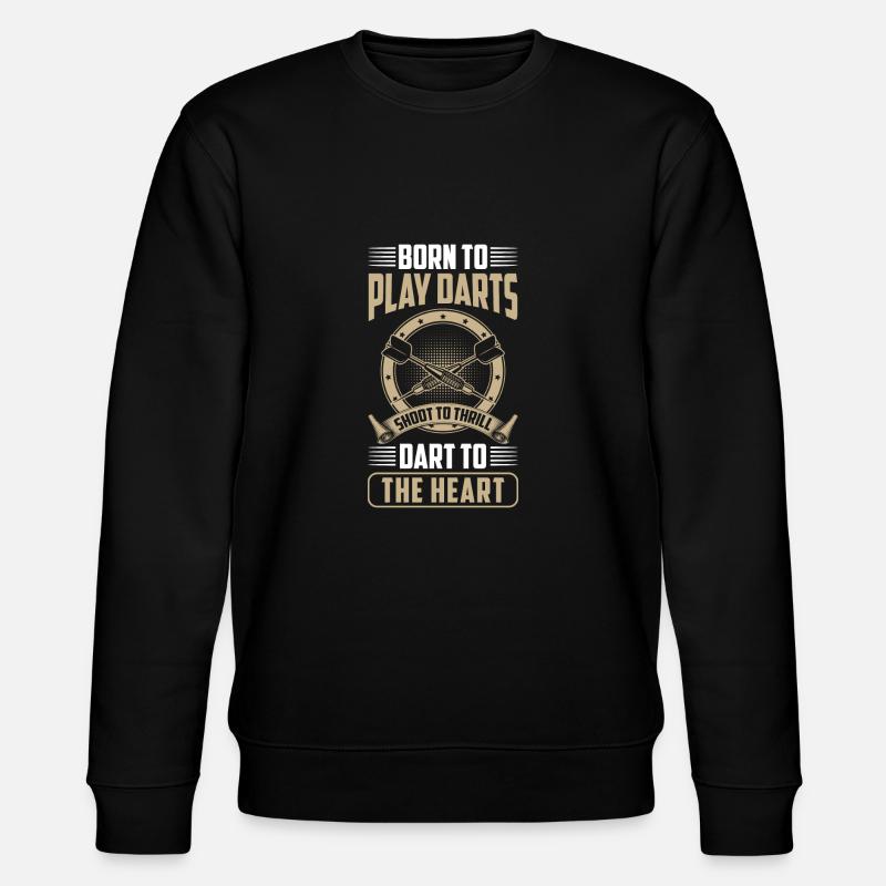 Dart Dartboard Bullseye Darter - Stanley/Stella Unisex Bio-Sweatshirt CHANGER  - Schwarz