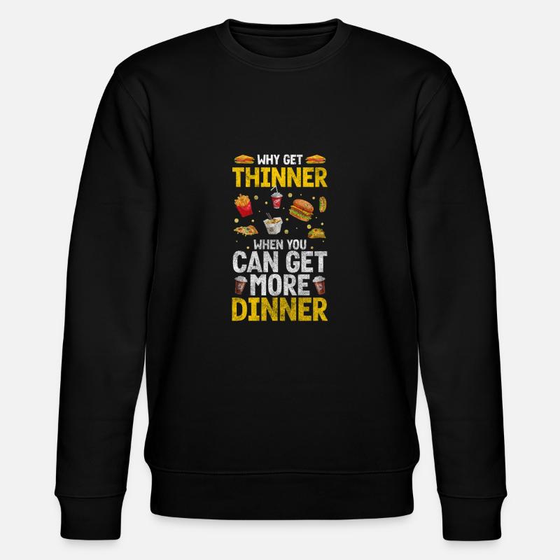 Mahlzeit Restaurant Vielesser - Stanley/Stella Unisex Bio-Sweatshirt CHANGER  - Schwarz