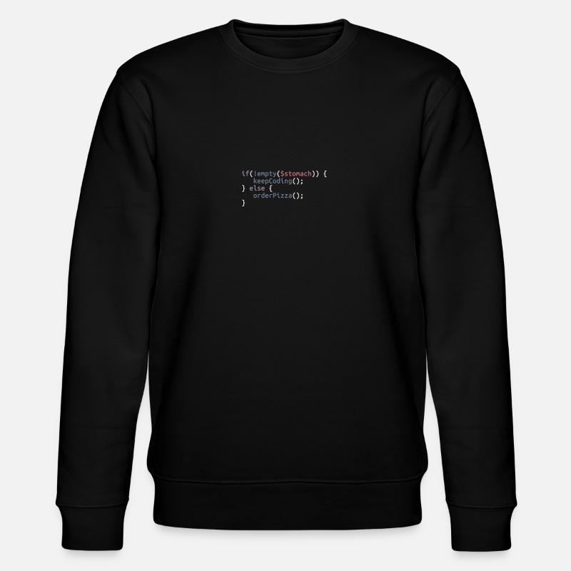 OrderPizza method - Stanley/Stella CHANGER Unisex Organic Sweatshirt - black