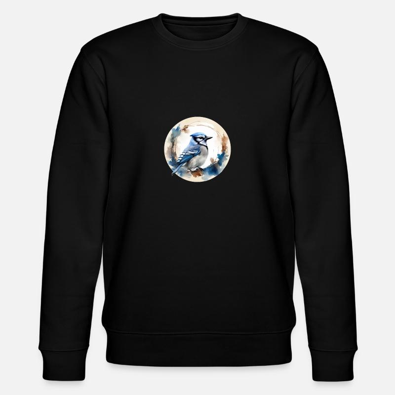 Geai bleu - Sweat bio CHANGER Stanley/Stella Unisexe - noir