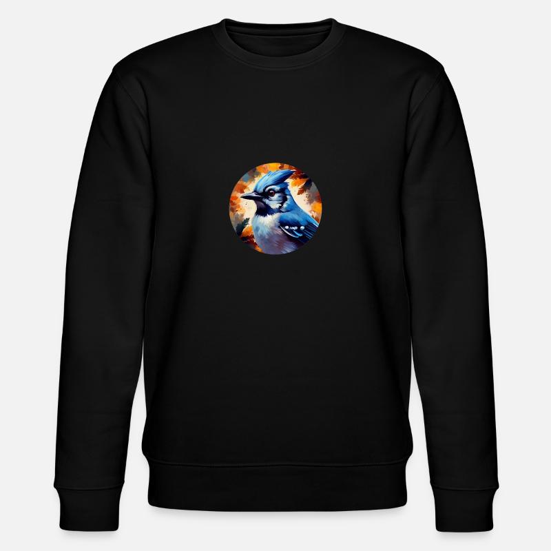 Blauhäher - Stanley/Stella Unisex Bio-Sweatshirt CHANGER  - Schwarz