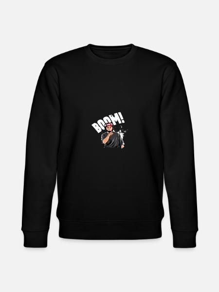 Boom Basketball Coach Gift - Stanley/Stella CHANGER Unisex Organic Sweatshirt - black