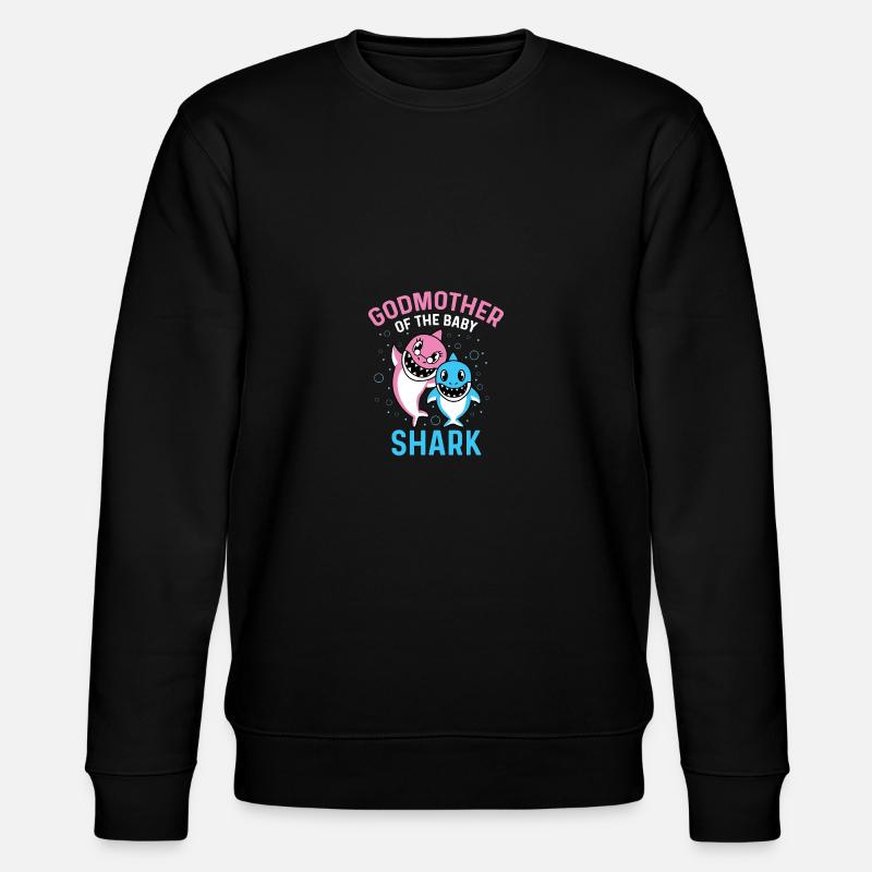 Hai-Mutter Schutzperson Gift - Stanley/Stella Unisex Bio-Sweatshirt CHANGER  - Schwarz
