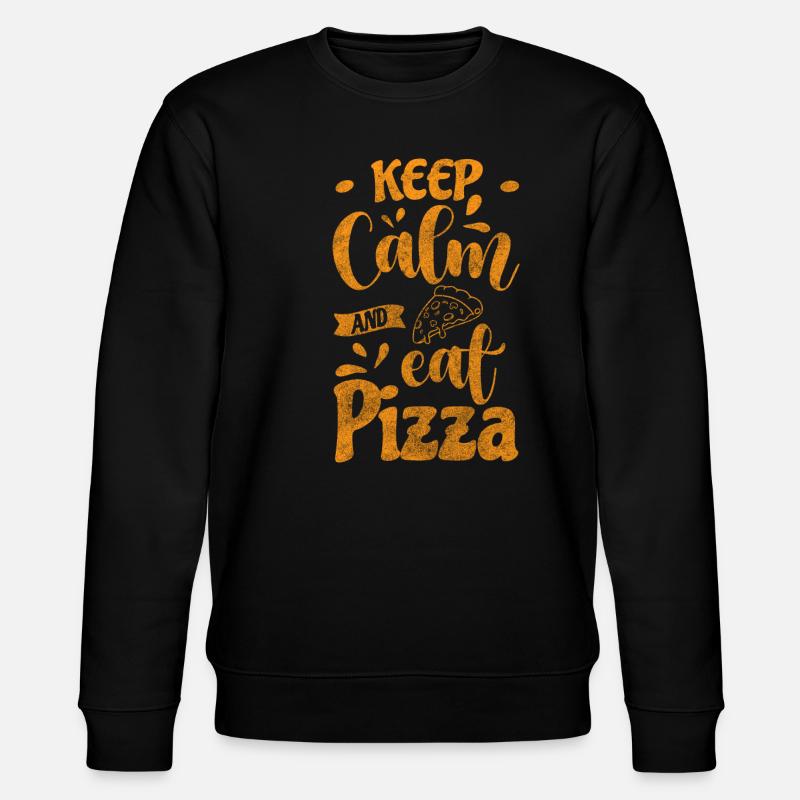Pizza Pizzaofen Pizzabäcker Köstlich - Stanley/Stella Unisex Bio-Sweatshirt CHANGER  - Schwarz