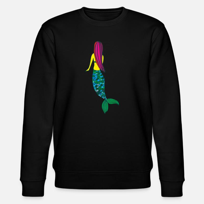 meerjungfrau - Stanley/Stella Unisex Bio-Sweatshirt CHANGER  - Schwarz