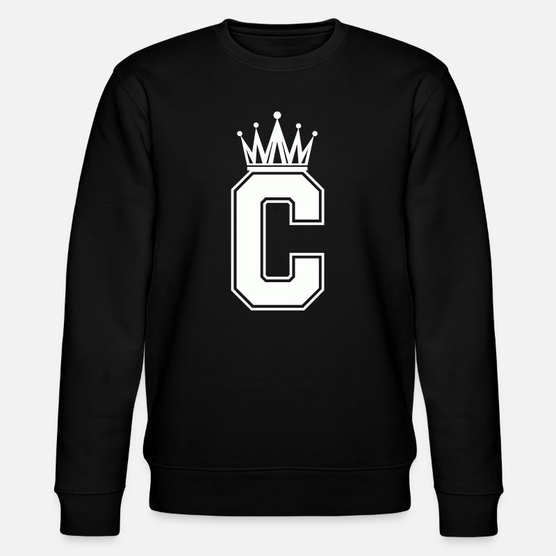 Buchstabe C - Stanley/Stella Unisex Bio-Sweatshirt CHANGER  - Schwarz