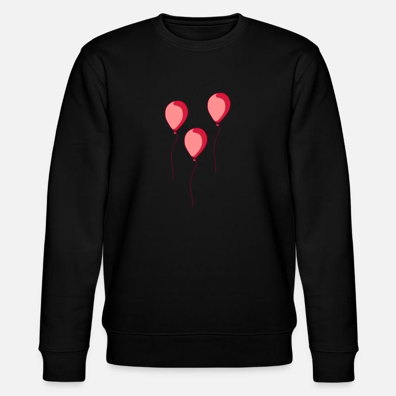3 glaenzende Luftballons - Stanley/Stella Unisex Bio-Sweatshirt CHANGER  - Schwarz