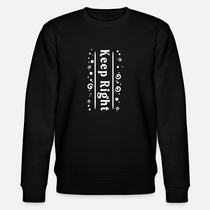 Rechts bleiben - Stanley/Stella Unisex Bio-Sweatshirt CHANGER  - Schwarz