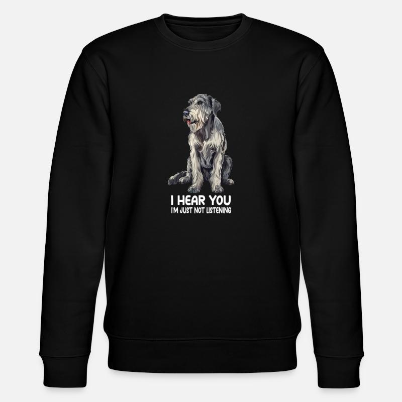 Irish Wolfhound - Stanley/Stella Unisex Bio-Sweatshirt CHANGER  - Schwarz