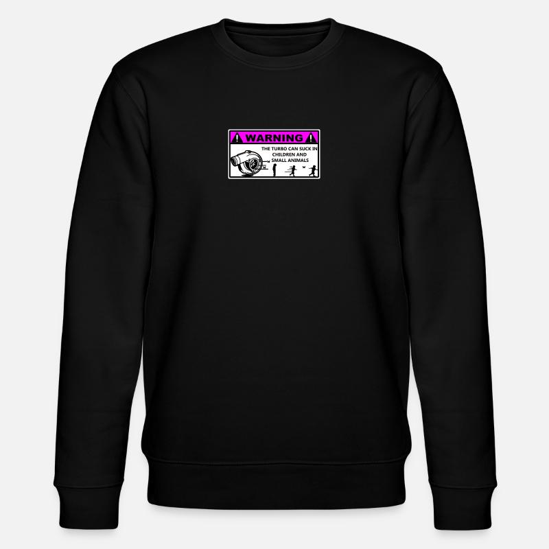 Turbo Warning Kids - Stanley/Stella CHANGER Unisex Organic Sweatshirt - black
