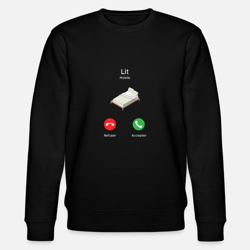 appel du lit - Sweat bio CHANGER Stanley/Stella Unisexe - noir