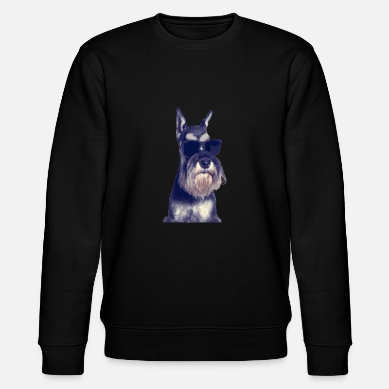 Miniature Schnauzer - Stanley/Stella Unisex Bio-Sweatshirt CHANGER  - Schwarz