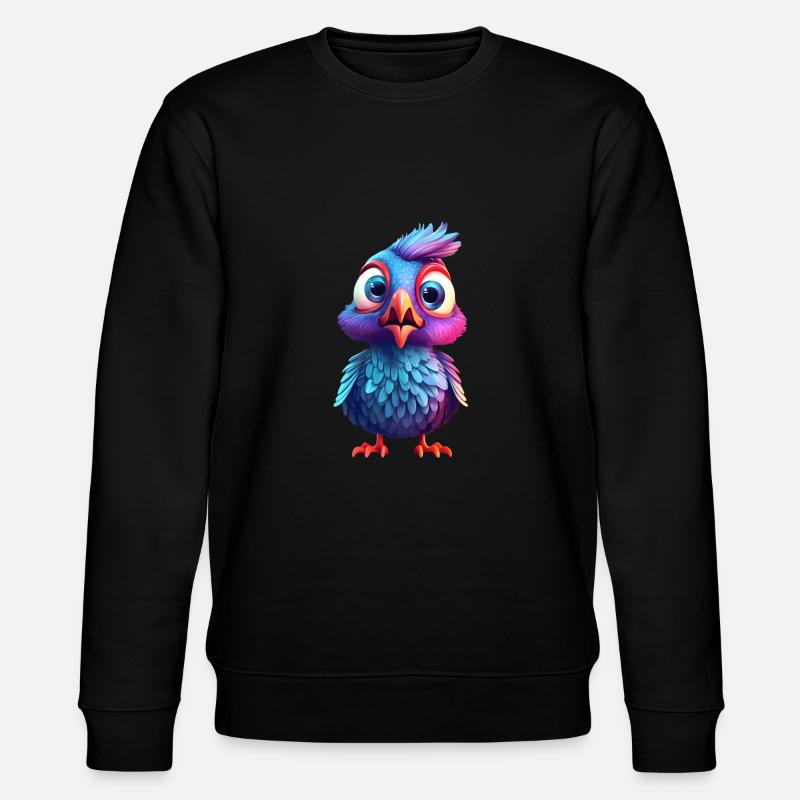 Bébé oiseau effrayé - Sweat bio CHANGER Stanley/Stella Unisexe - noir