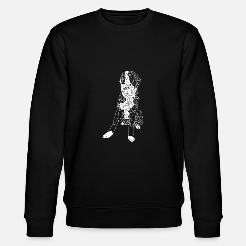 Bernersennen Hund - Stanley/Stella Unisex Bio-Sweatshirt CHANGER  - Schwarz