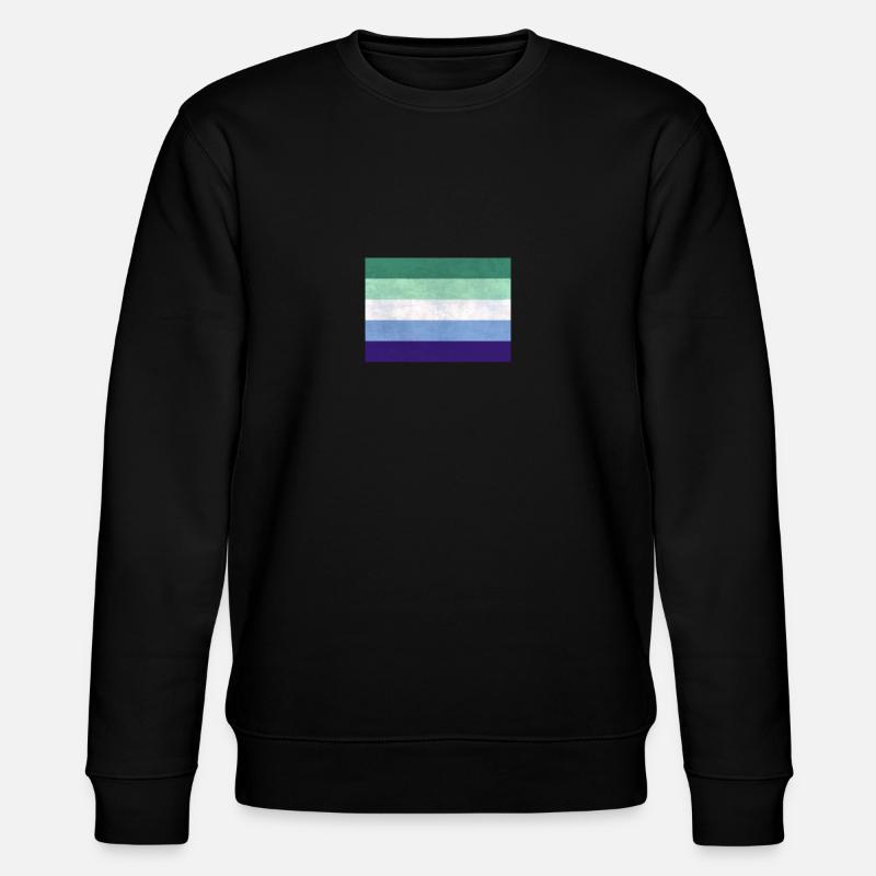Drapeau de la Gay Pride - Sweat bio CHANGER Stanley/Stella Unisexe - noir