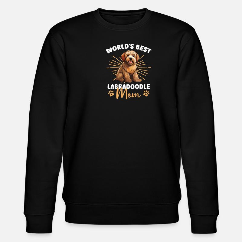Labradoodle Groovy Labradoodle Maman - Sweat bio CHANGER Stanley/Stella Unisexe - noir
