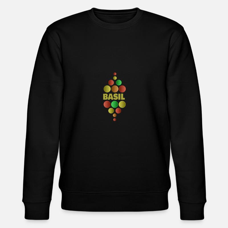 Einschulung Schule Erstklässler Basil - Stanley/Stella Unisex Bio-Sweatshirt CHANGER  - Schwarz