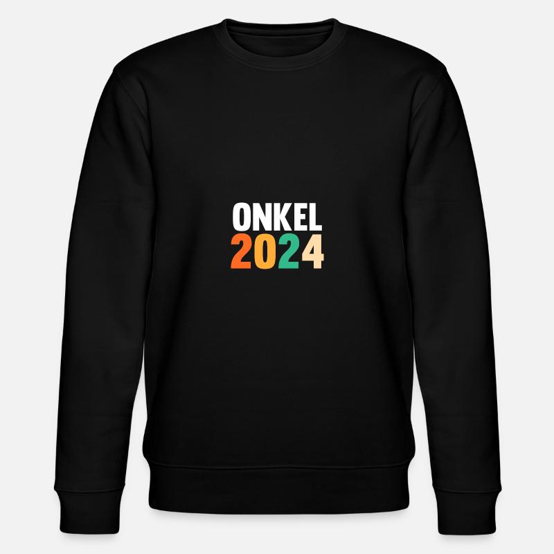 Werdender Onkel 2037 - Stanley/Stella Unisex Bio-Sweatshirt CHANGER - Schwarz