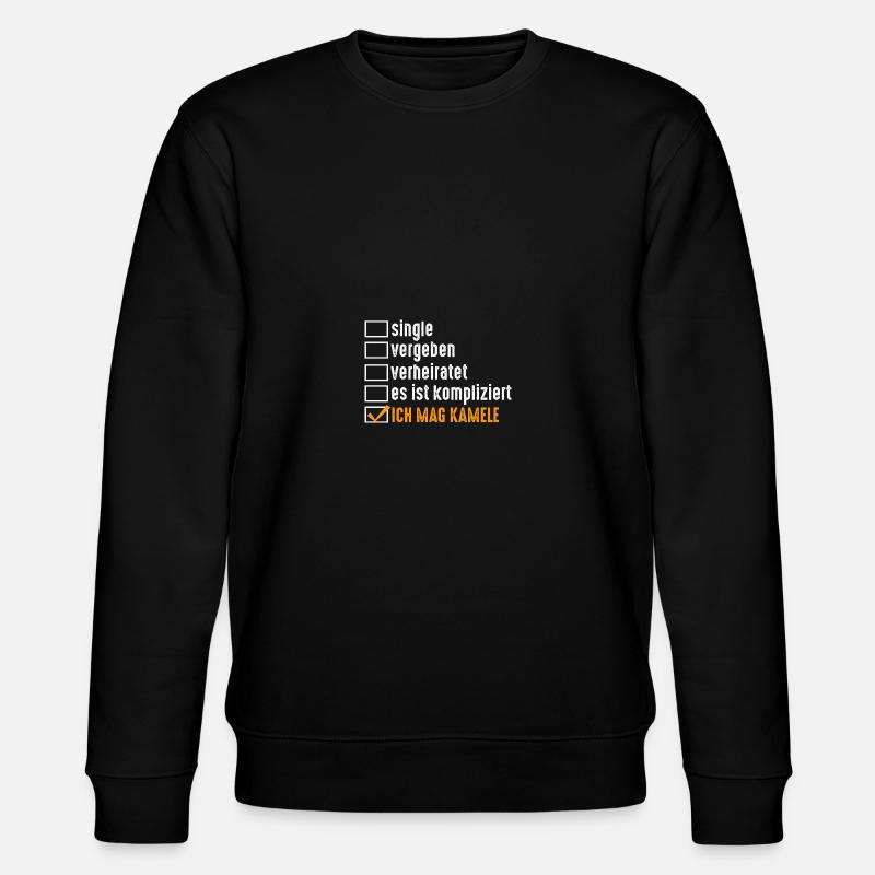 Kamel - Stanley/Stella Unisex Bio-Sweatshirt CHANGER  - Schwarz