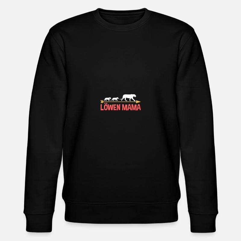 Mutter Löwen Mama - Stanley/Stella Unisex Bio-Sweatshirt CHANGER  - Schwarz