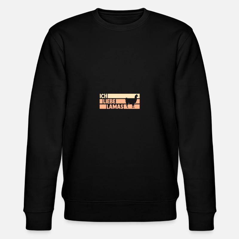 Lama - Stanley/Stella Unisex Bio-Sweatshirt CHANGER  - Schwarz