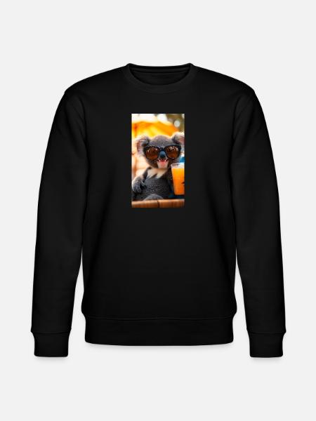 Koala Chillax - Stanley/Stella CHANGER Unisex Organic Sweatshirt - black