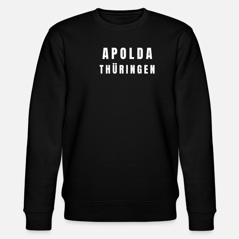 Apolda Thüringen - Stanley/Stella Unisex Bio-Sweatshirt CHANGER  - Schwarz