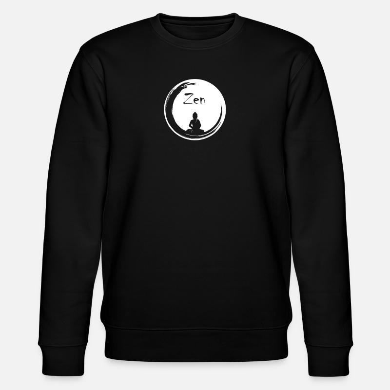 Zen bubble - Stanley/Stella CHANGER Unisex Organic Sweatshirt - black