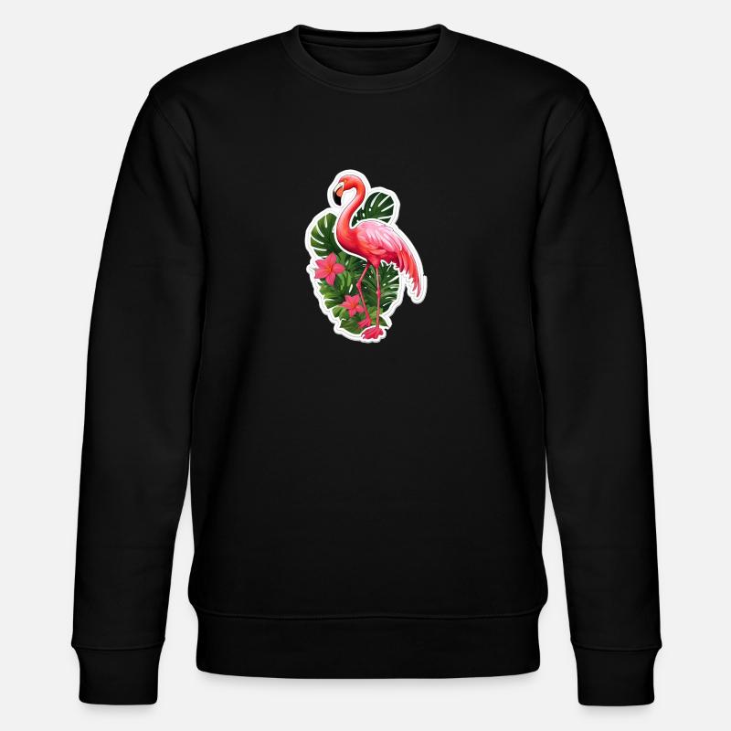 Flamingo - Stanley/Stella CHANGER Unisex Organic Sweatshirt - black