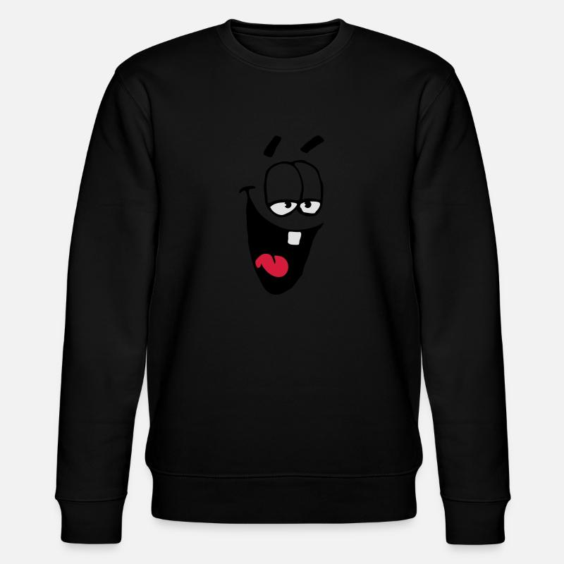 Rire Visage comique Schadenfreude Rire - Sweat bio CHANGER Stanley/Stella Unisexe - noir