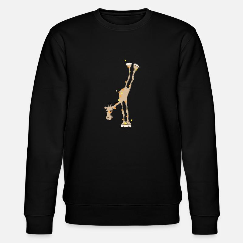 giraffe handstand - Stanley/Stella Unisex Bio-Sweatshirt CHANGER  - Schwarz