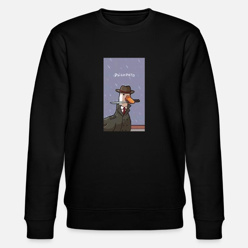 Meme Ente - Stanley/Stella Unisex Bio-Sweatshirt CHANGER  - Schwarz