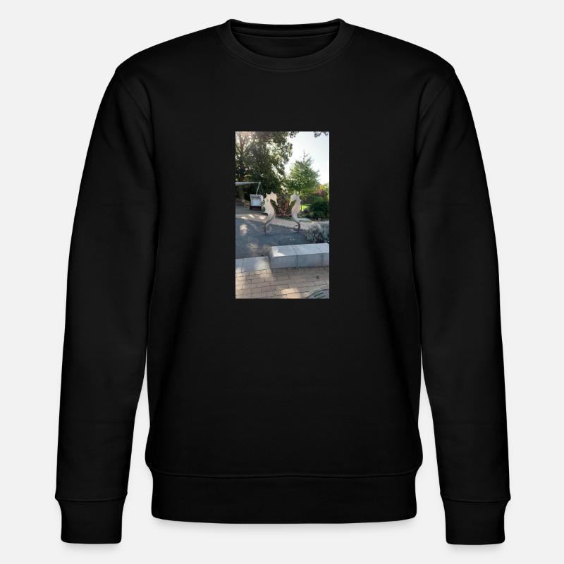 kunst seepferdchen - Stanley/Stella Unisex Bio-Sweatshirt CHANGER  - Schwarz
