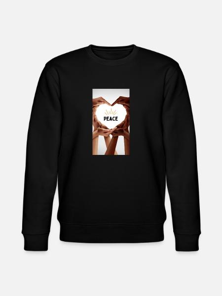 No more war - Stanley/Stella CHANGER Unisex Organic Sweatshirt - black