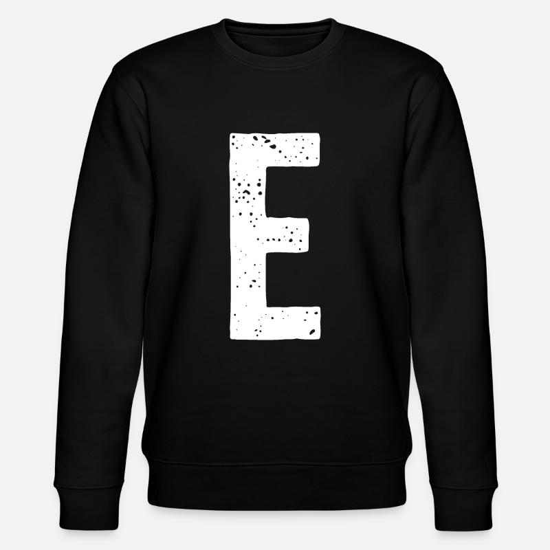 Lettre E - Sweat bio CHANGER Stanley/Stella Unisexe - noir