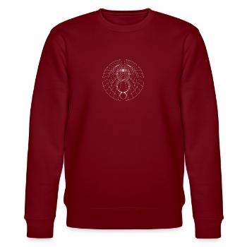 Geflügelte Zwillings-Schlangen - Stanley/Stella Unisex Bio-Sweatshirt CHANGER  - Burgunderrot - Vorne - Nik (191cm) & Marisol (170cm)