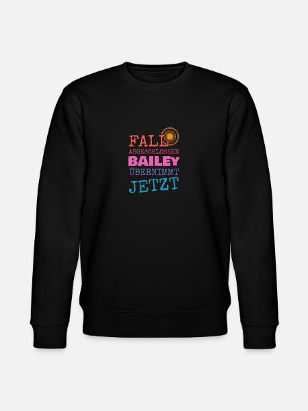Gift for Bailey - Stanley/Stella CHANGER Unisex Organic Sweatshirt - black