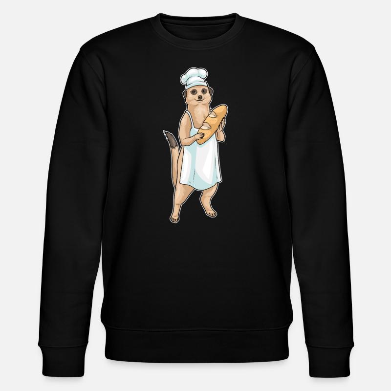 Meerkat Baker Bread - Stanley/Stella CHANGER Unisex Organic Sweatshirt - black