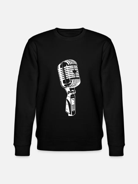 Microphone Icon Musician - Stanley/Stella CHANGER Unisex Organic Sweatshirt - black