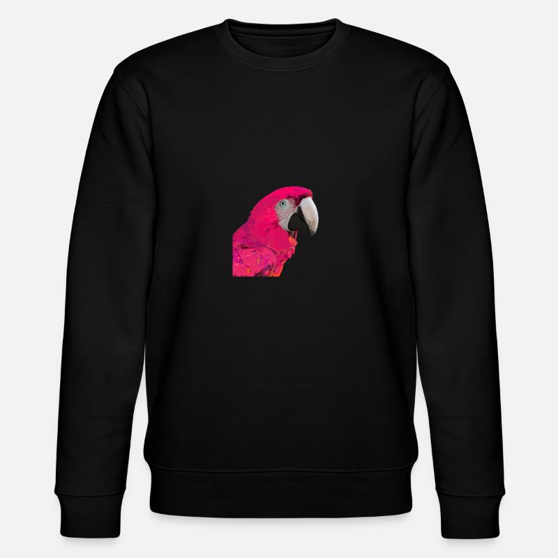 Perroquet rose - Sweat bio CHANGER Stanley/Stella Unisexe - noir
