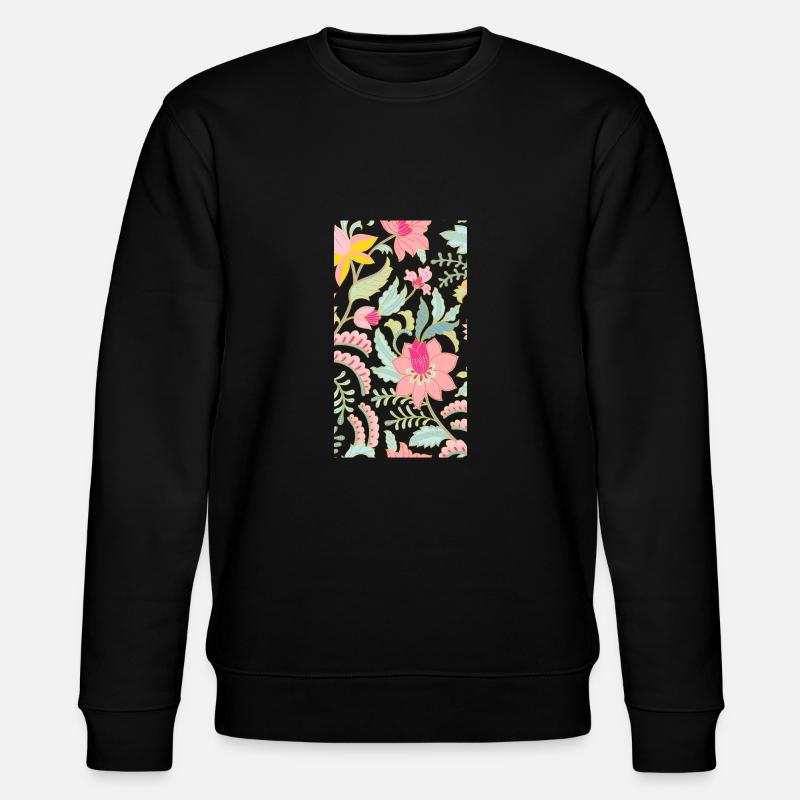 Fleurs - Sweat bio CHANGER Stanley/Stella Unisexe - noir