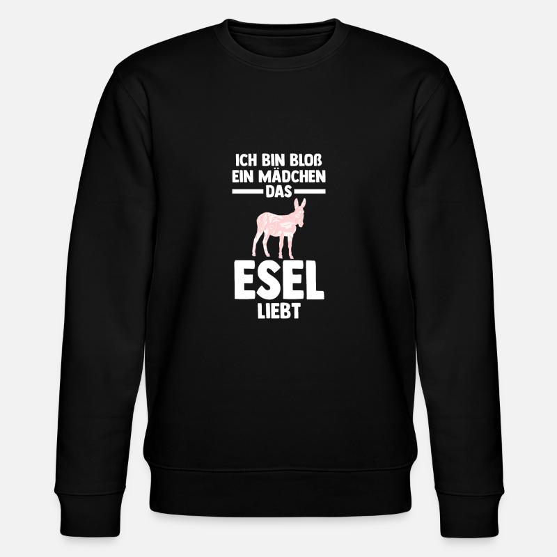 Esel - Stanley/Stella Unisex Bio-Sweatshirt CHANGER  - Schwarz
