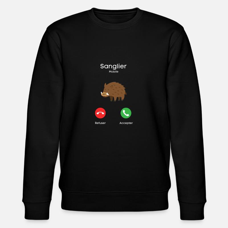 appel de sanglier - Sweat bio CHANGER Stanley/Stella Unisexe - noir
