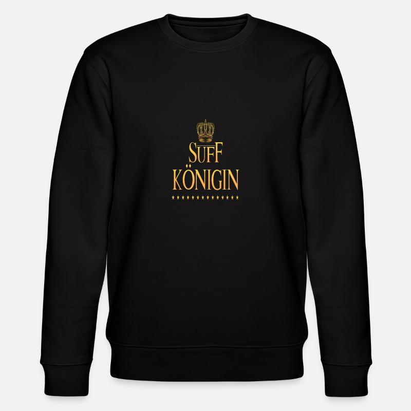 Suff Königin - Stanley/Stella Unisex Bio-Sweatshirt CHANGER  - Schwarz