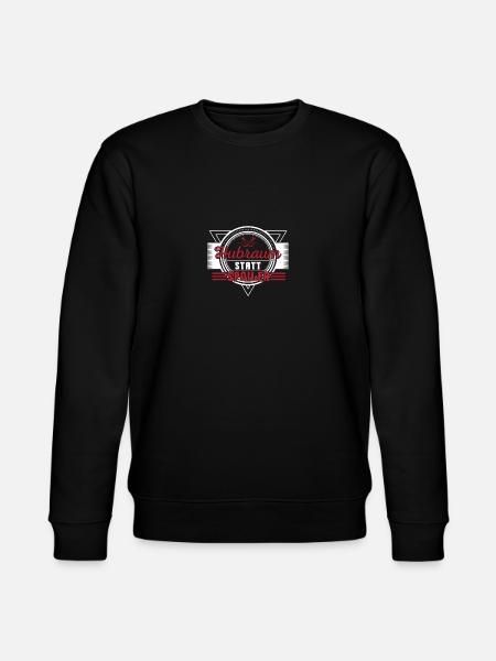Hubraum statt Spoiler - Stanley/Stella Unisex Bio-Sweatshirt CHANGER  - Schwarz