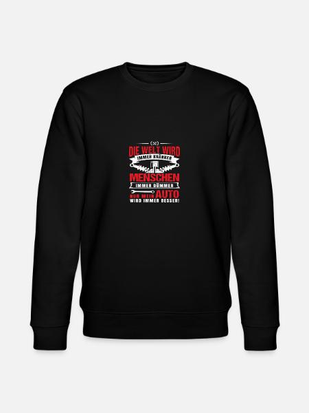 Mein Auto wird immer besser! - Stanley/Stella Unisex Bio-Sweatshirt CHANGER  - Schwarz
