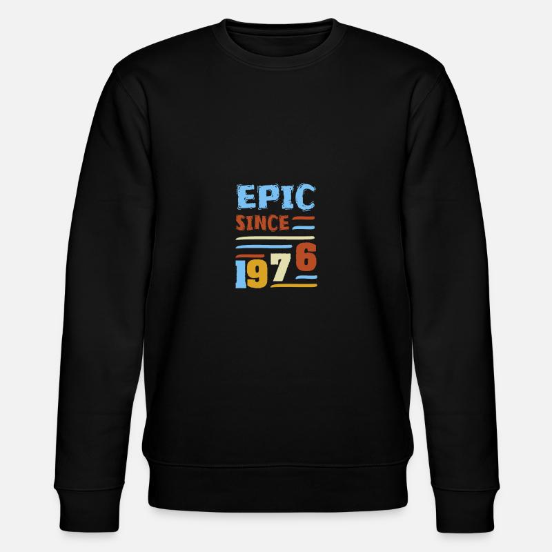 Episch seit 1976 Epic Since - Stanley/Stella Unisex Bio-Sweatshirt CHANGER  - Schwarz